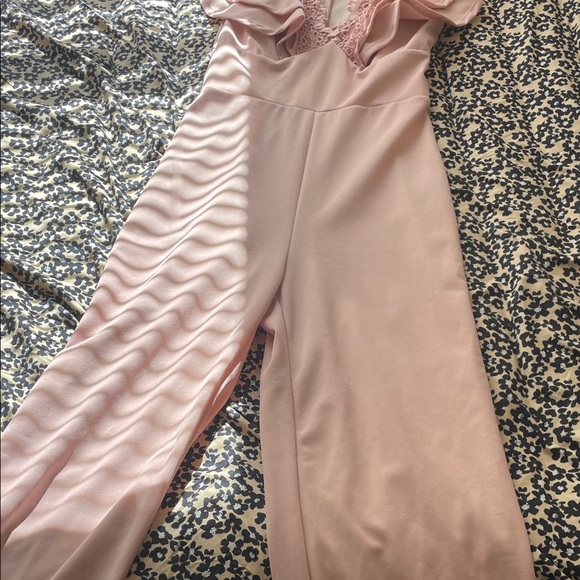 SHEIN Pink Ruffled Jumpsuit - Picture 4 of 6